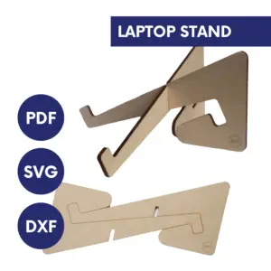 Laser Cut Laptop Stand SVG | Portable Desk Organizer