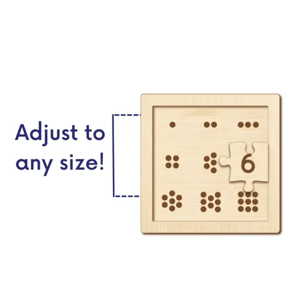 Laser Cut Number Match SVG | Montessori Learning Tool - Image 3