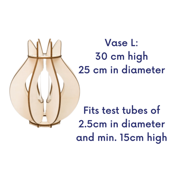Laser Cut Tulip Vase SVG | Test Tube Flower Holder Design - Image 5