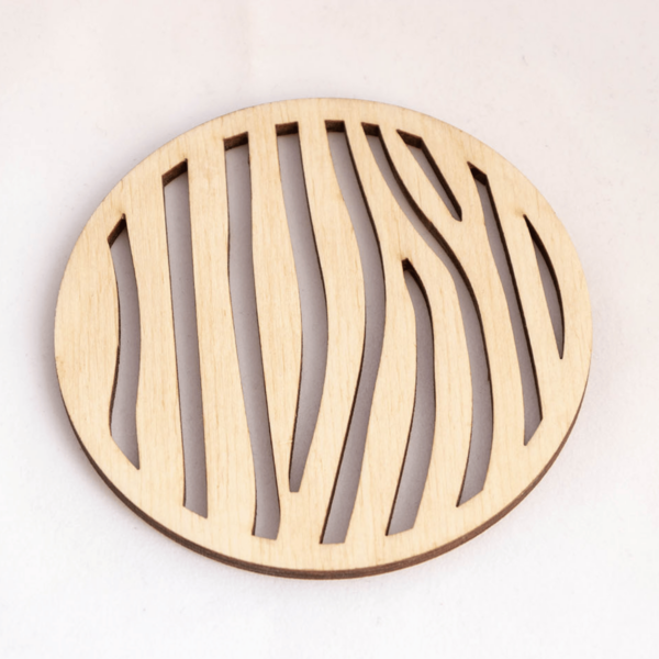 Laser Cut Palm Leaf Coaster SVG | Tropical Drink Coaster Set - Image 5