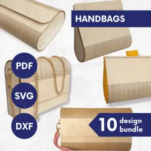 Laser Cut Ultimate Bundle SVG | 10 Wooden Bag Designs