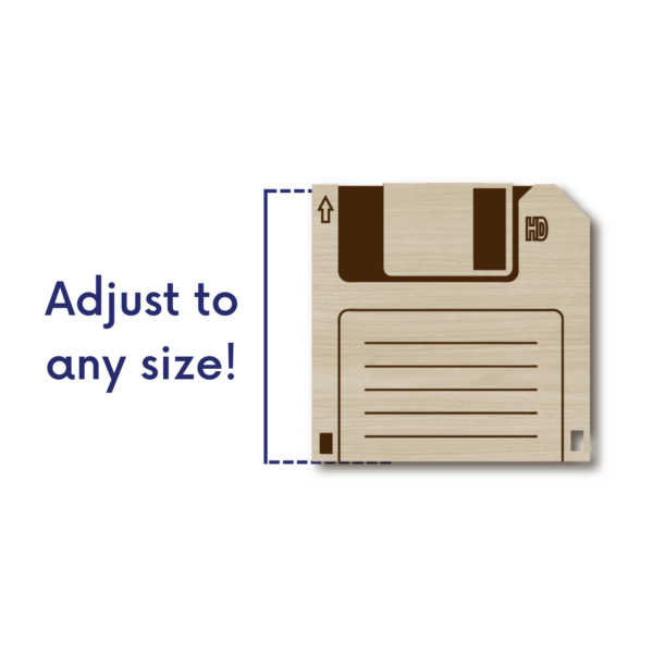 Floppy Disk coaster svg file drink coaster, laser cut coaster files, coaster laser cut files, coaster design svg, Glowforge Instant download - Image 2