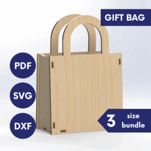 Laser Cut Gift Box Bundle SVG | 3 Size Present Holder Set