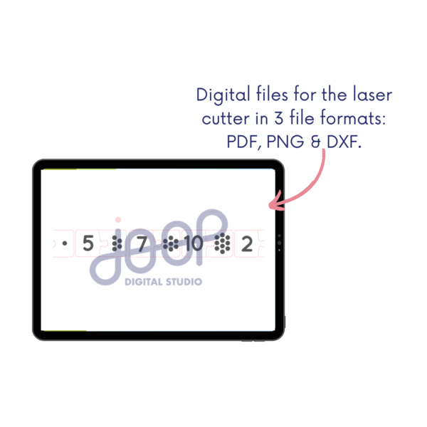 Laser Cut Number Match SVG | Montessori Learning Tool - Image 6