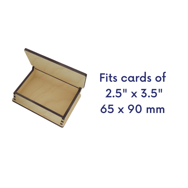 Laser Cut Card Box SVG | Wooden Playing Card Storage - Image 4