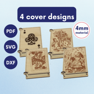 Laser Cut Card Box SVG | Wooden Playing Card Storage