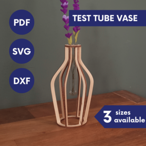 Laser Cut Amphora Vase SVG | Botanical Display Stand