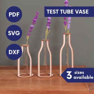 Laser Cut Bottle Vase SVG | Plant Propagation Stand