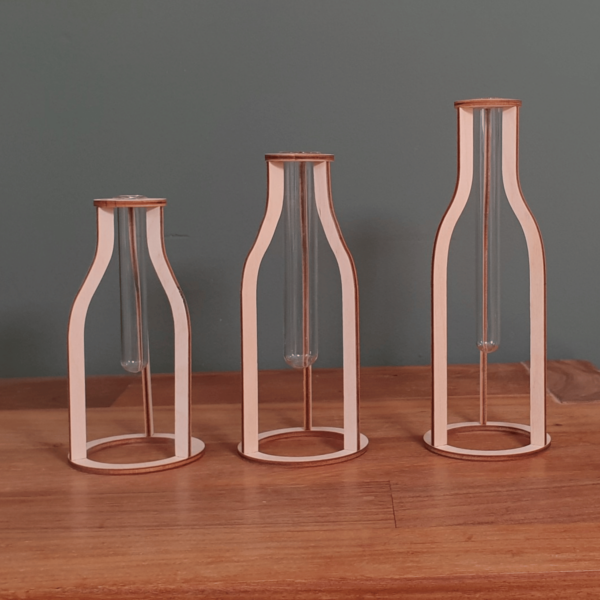 Laser Cut Bottle Vase SVG | Plant Propagation Stand - Image 2