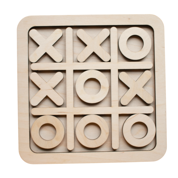 Laser Cut Tic Tac Toe SVG | Wooden Game Board Pattern - Image 3