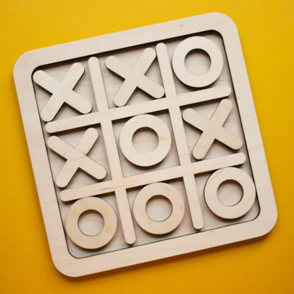 Laser Cut Tic Tac Toe SVG | Wooden Game Board Pattern - Image 2