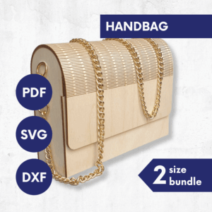 Laser Cut Handbag SVG | Set of Wooden Bag Templates